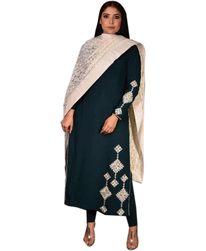 Party Wear Green Salwar Suit