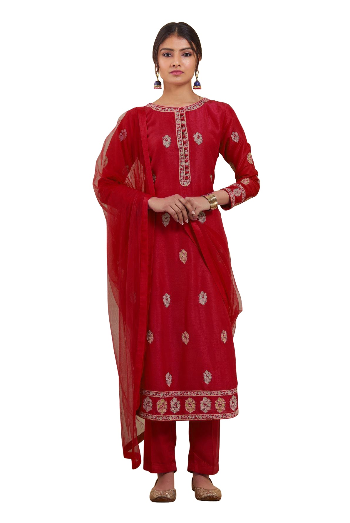 Beautiful Maroon Color Fancy Salwar Suit