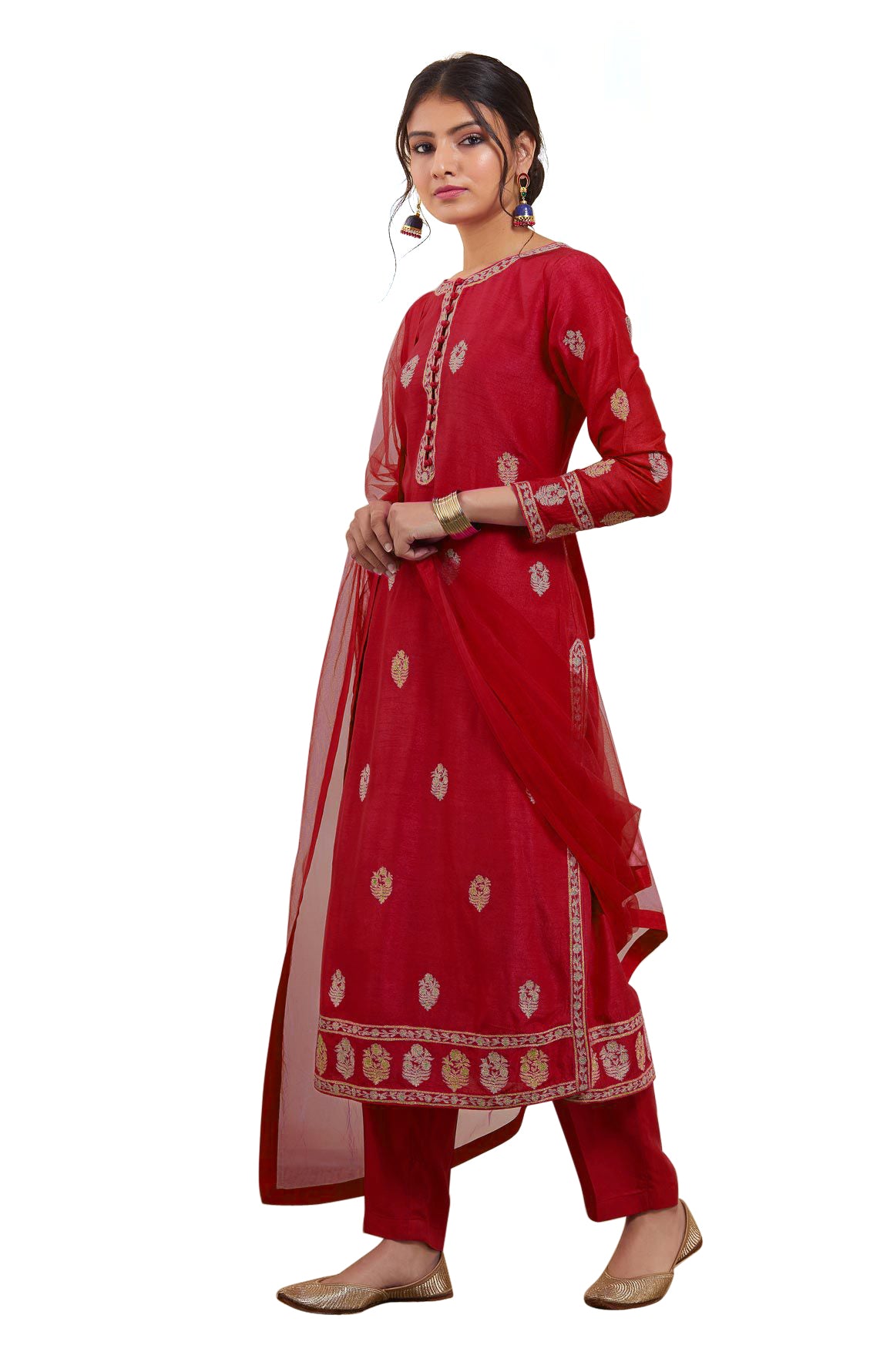 Beautiful Maroon Color Fancy Salwar Suit