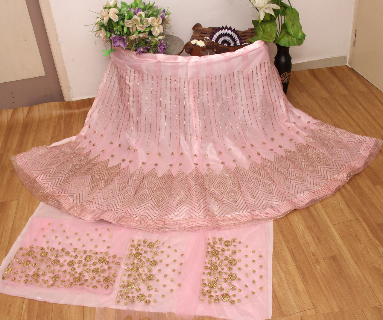 Designer Light Pink Lehenga Choli