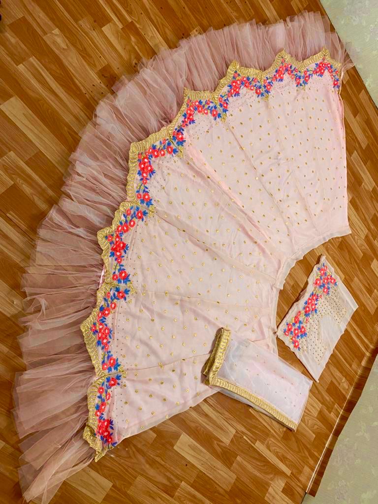 Gorgeous Designer Light Pink Color Wedding Wear Lehenga Choli