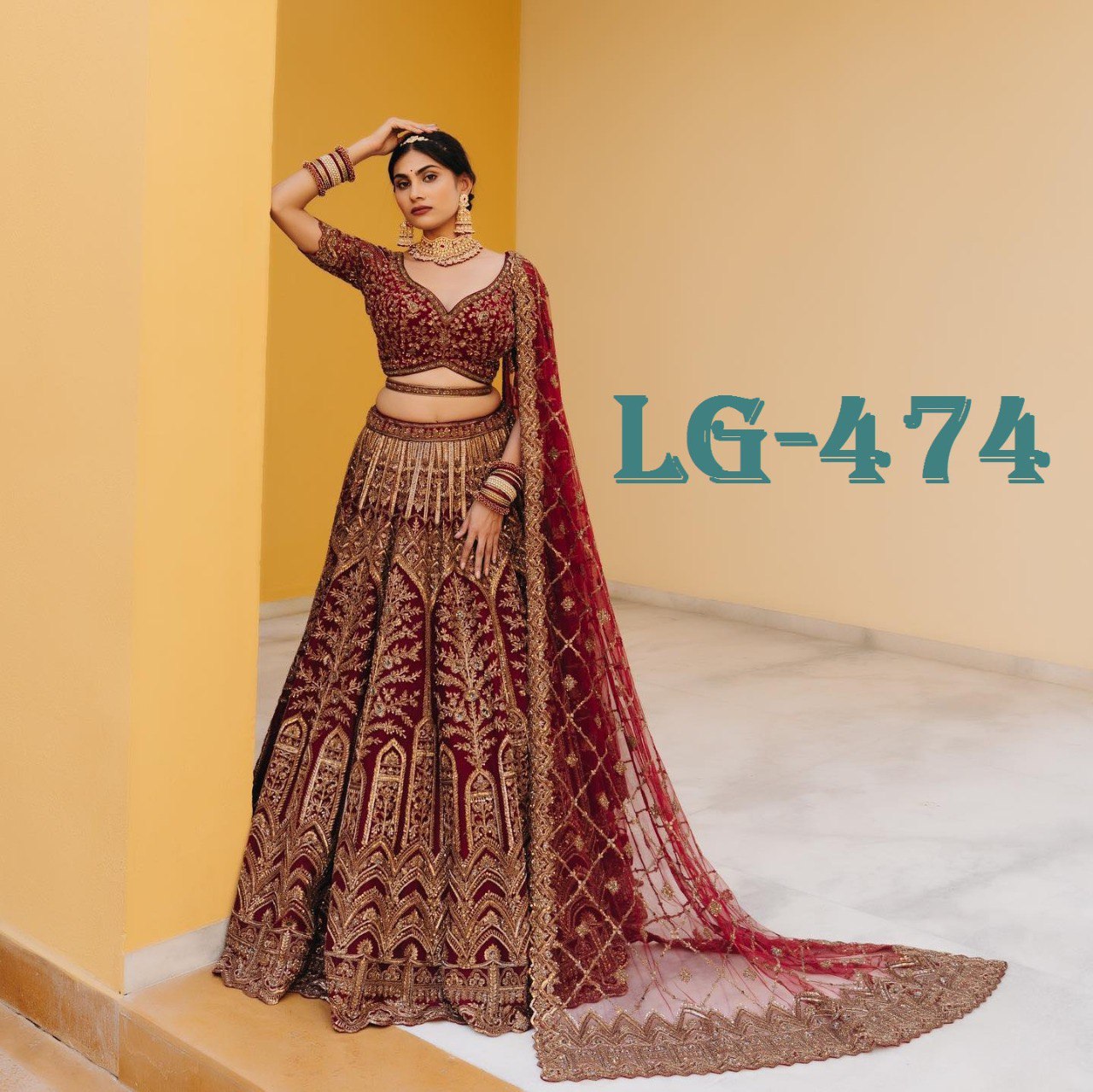 red color lehenga choli