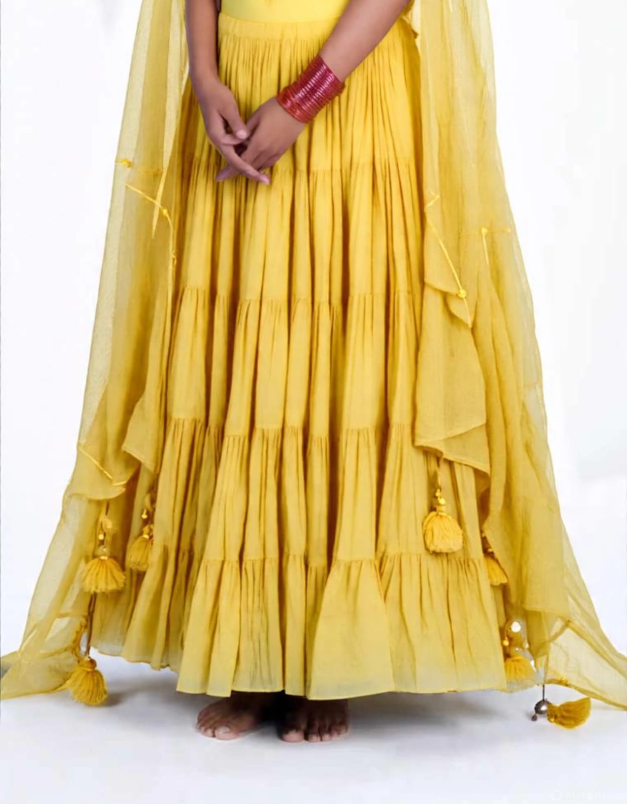 Plain Cotton Navratri Garba Lehenga Chaniya in 14 metre flared 11 Best Colour