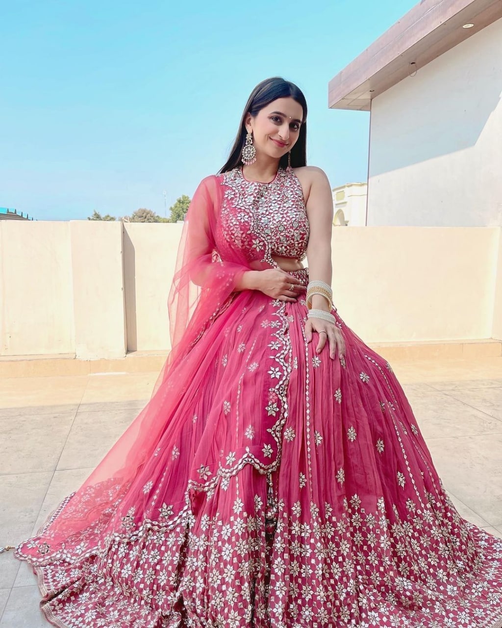 Pink Wedding Wear stylish Designer Lehenga