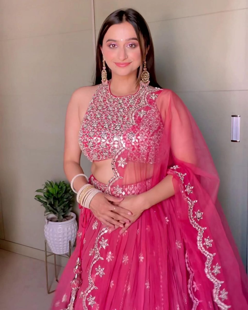 Pink Wedding Wear stylish Designer Lehenga