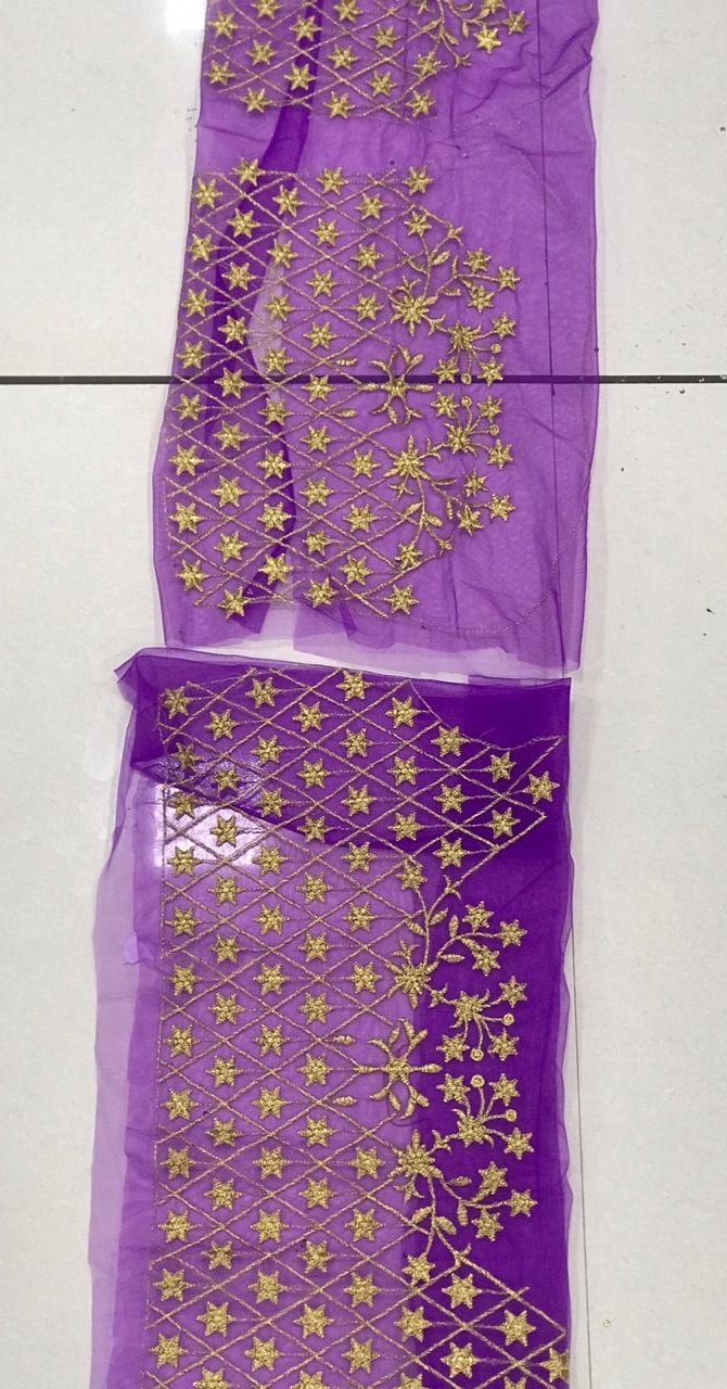 Unique Designing Purple Color Lehenga Choli Embroidery Work