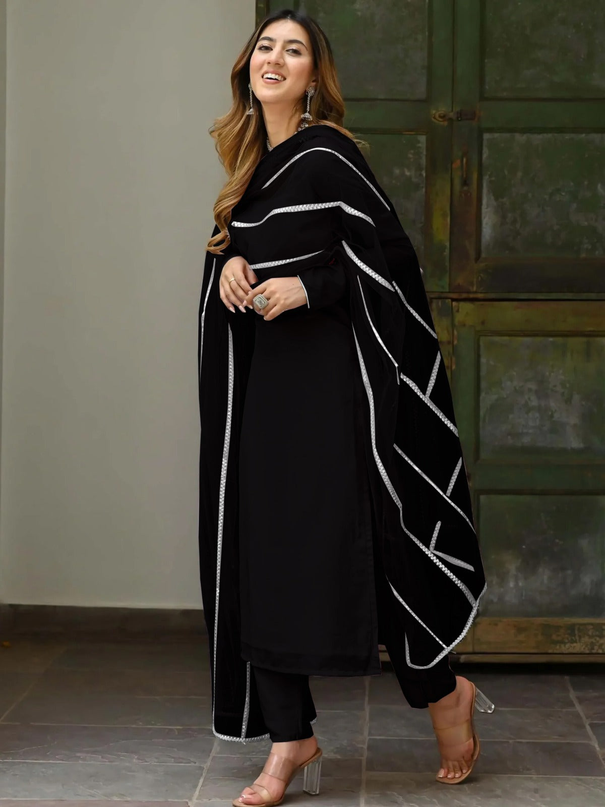 Beautiful Georgette Kurta Set For Festive Wear