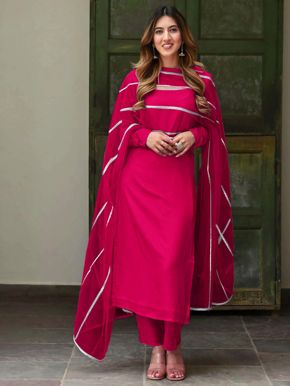 Beautiful Georgette Kurta Set For Festive Wear