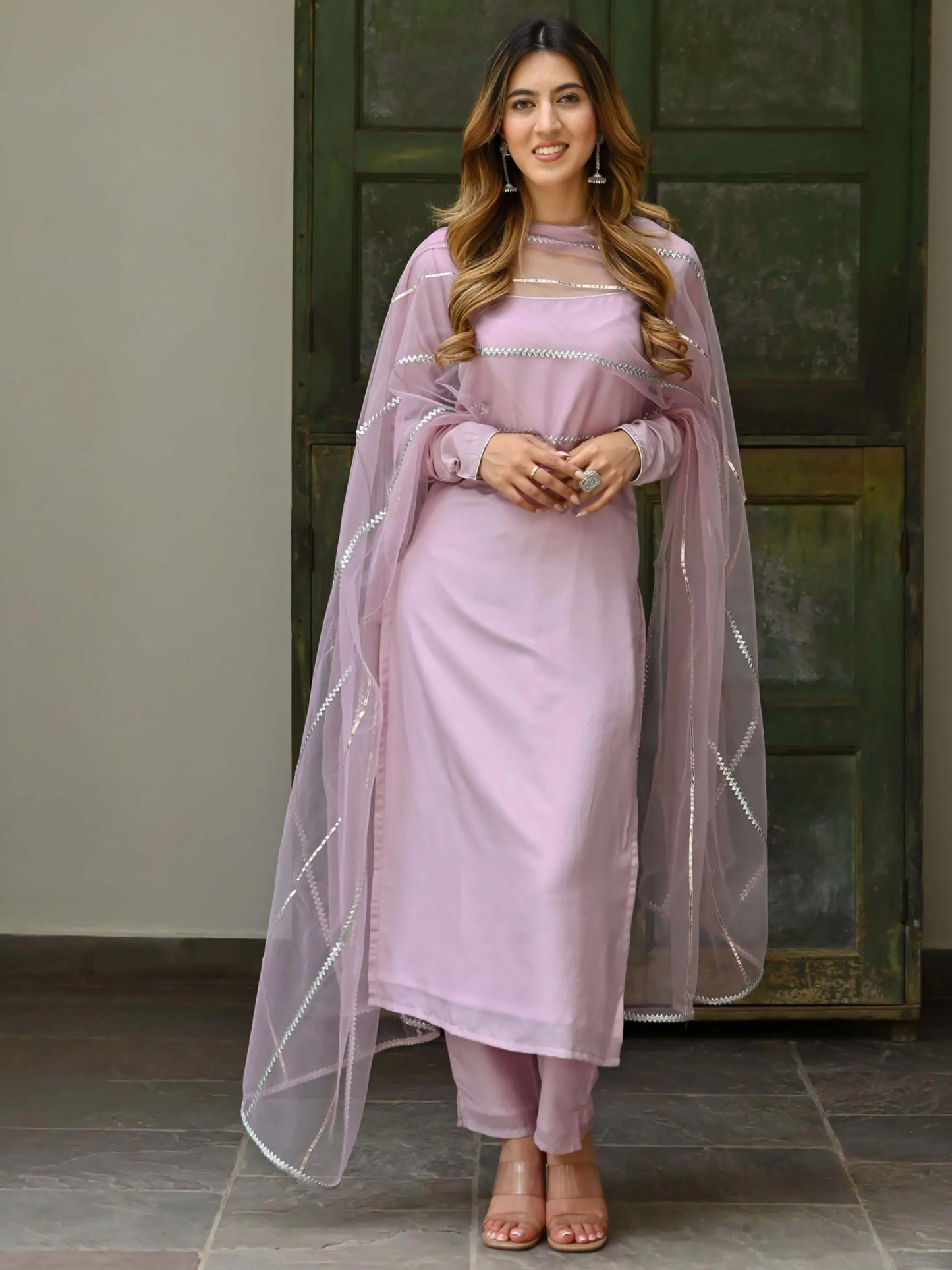 Beautiful Georgette Kurta Set For Festive Wear