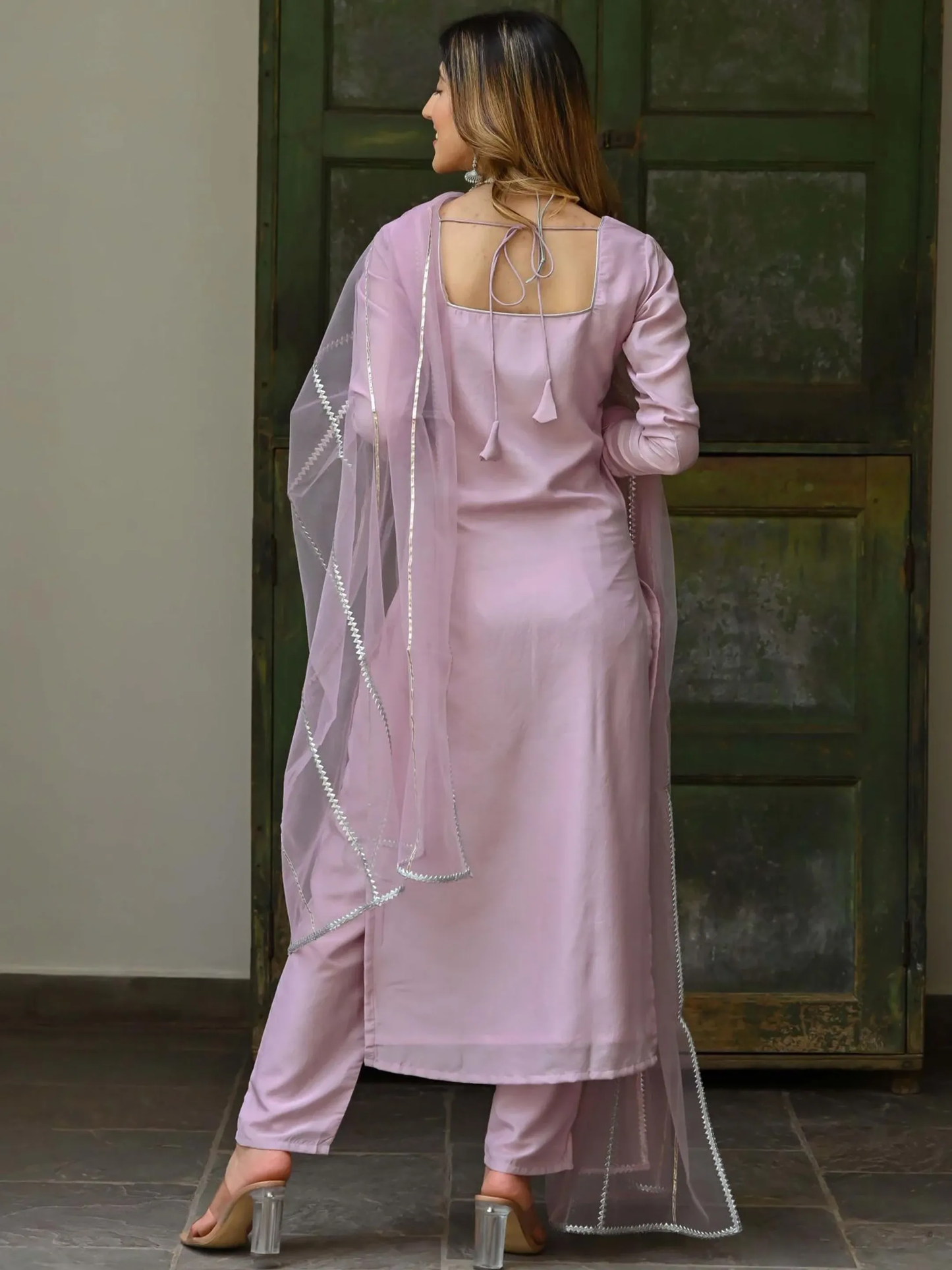 Beautiful Georgette Kurta Set For Festive Wear