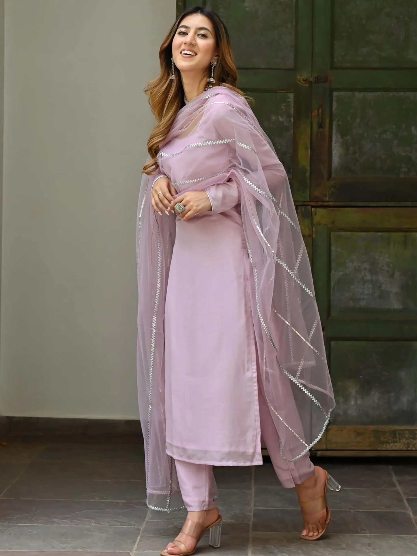 Beautiful Georgette Kurta Set For Festive Wear