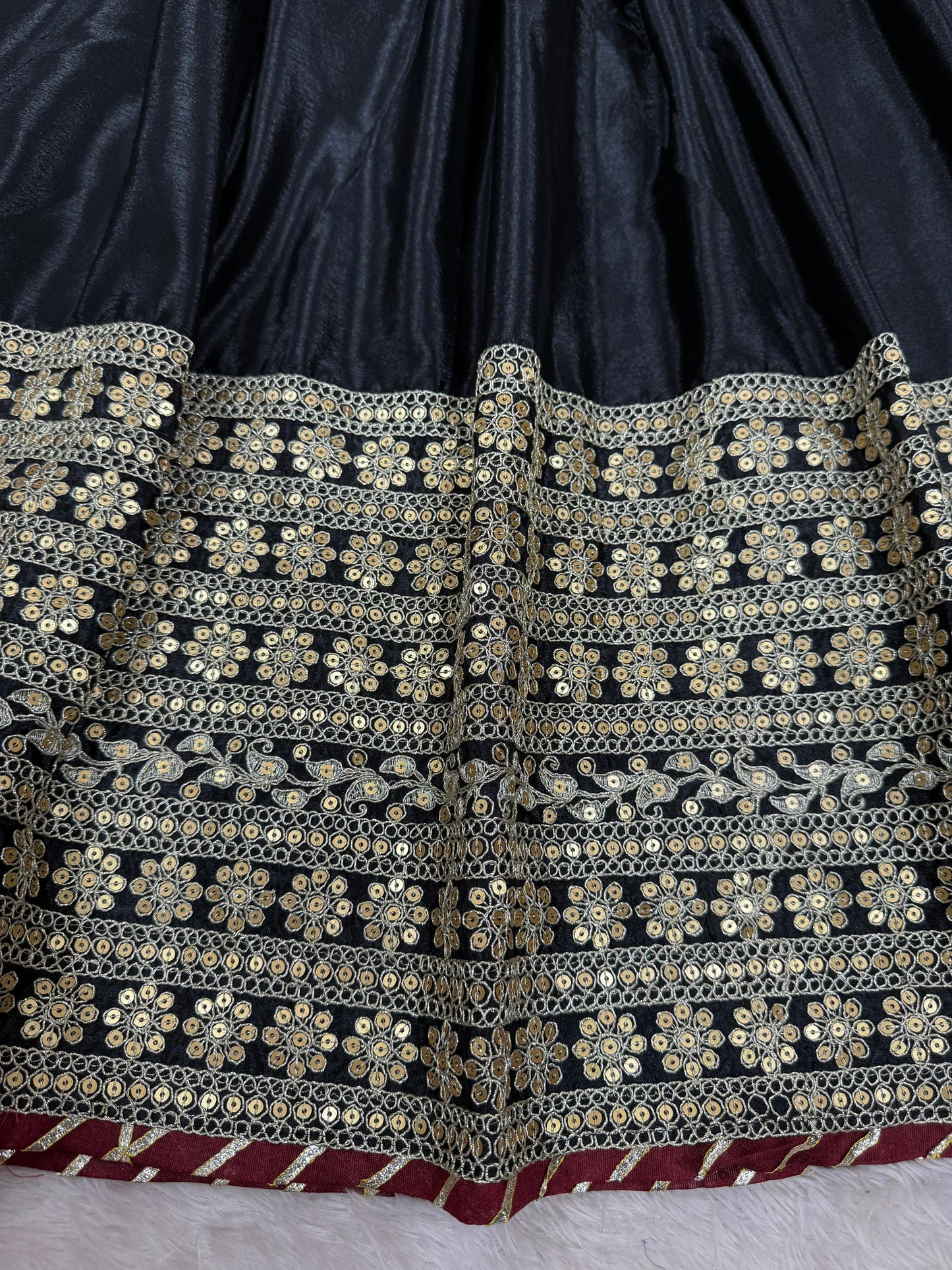 Elegant Anarkali With Golden Embroidery And Sheer Dupatta Charm