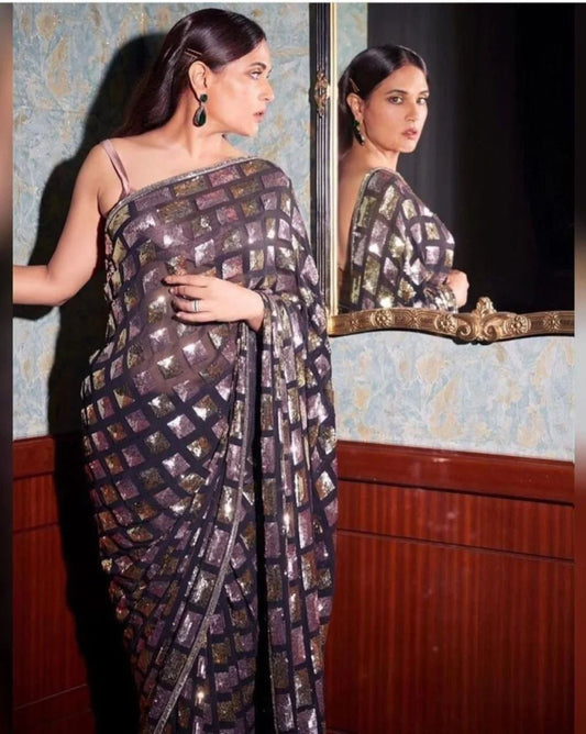 Heavy Georgette Saree