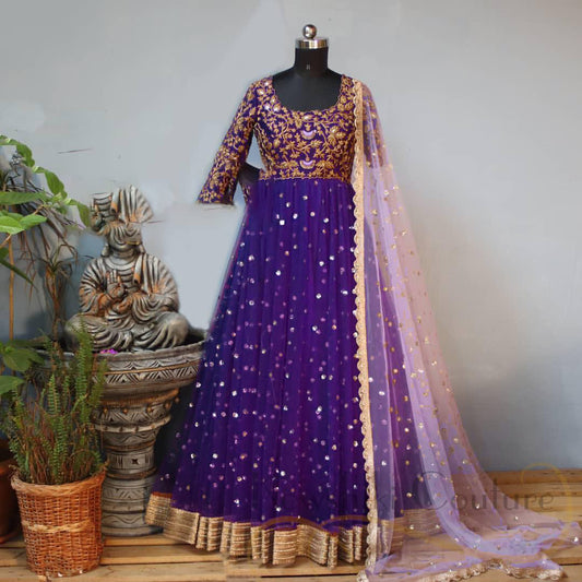 Heavy Georgette With Fully Embroidery Gown