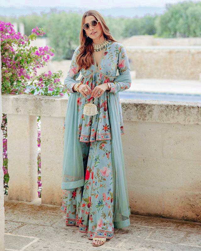 Beautiful Womens Rayon Sharara Suit