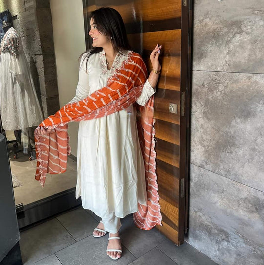 Buy Off White Kurta suit Sets for Women