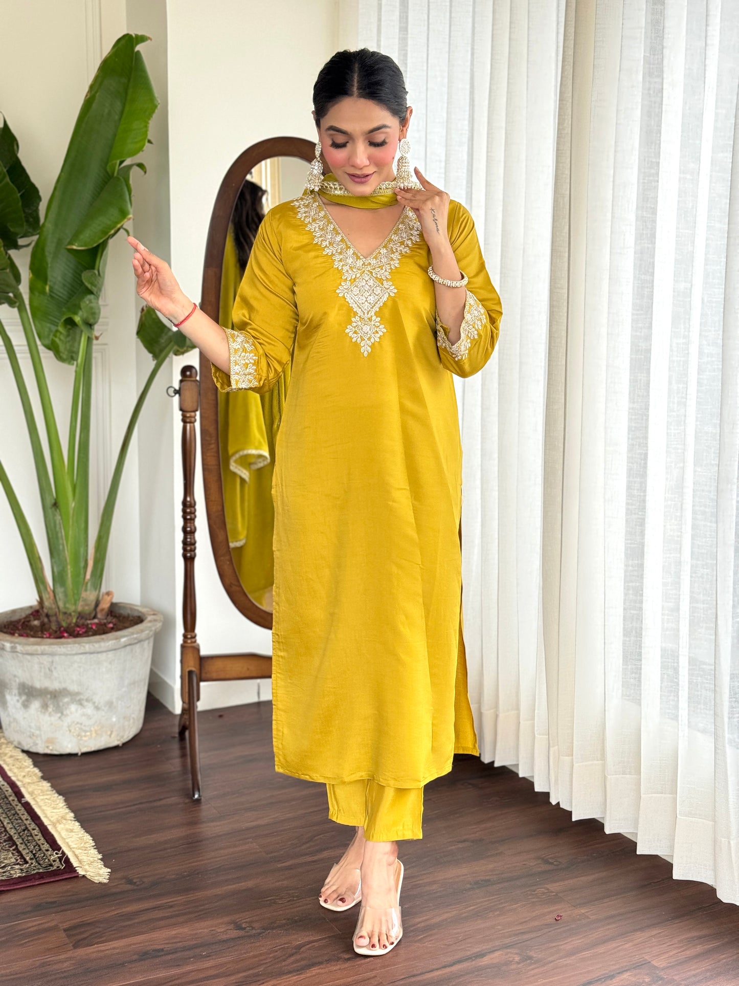 BUY  Yellow Kurta Suit Sets