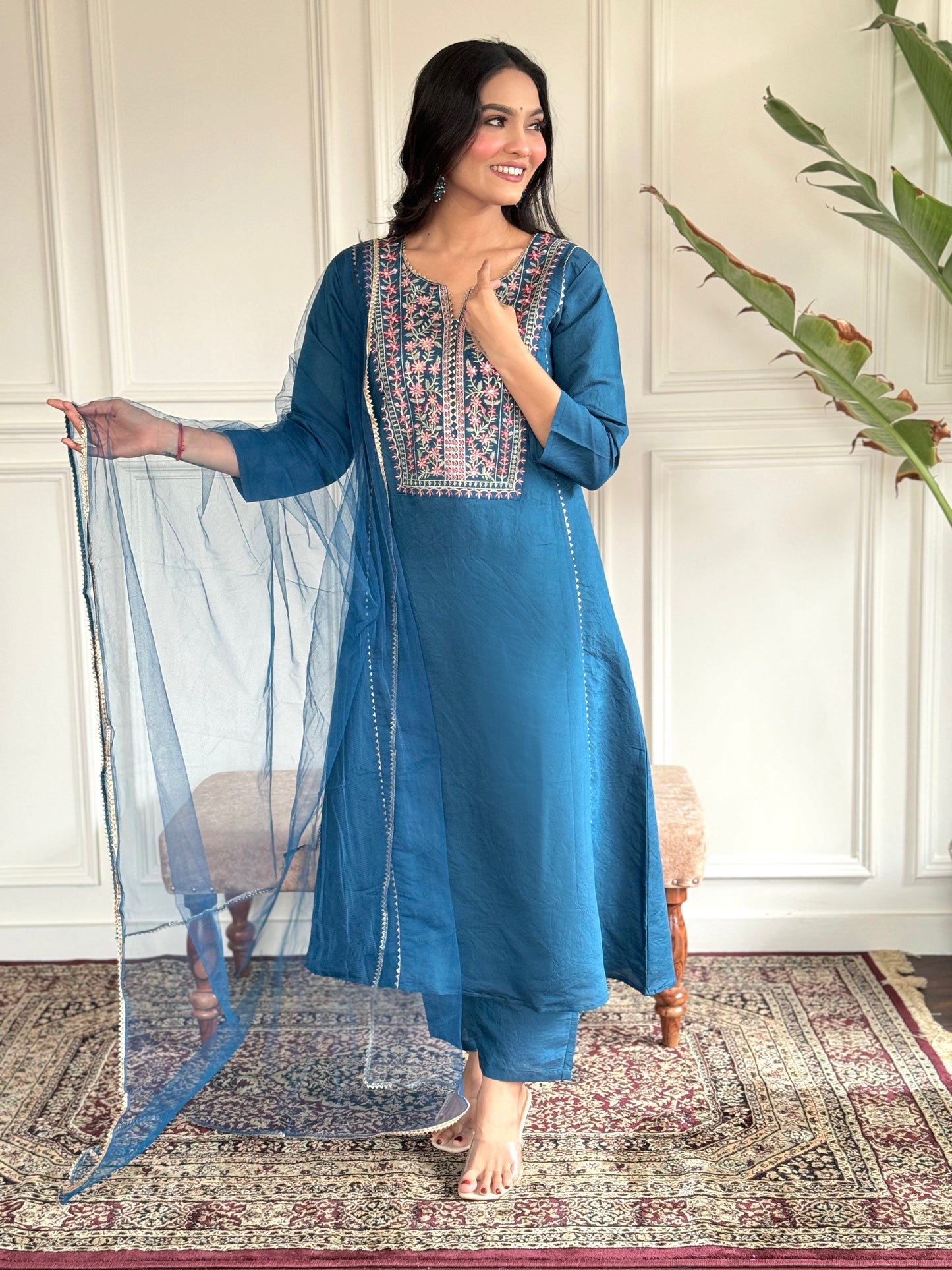 Buy Teal Kurta Suit Sets for Women