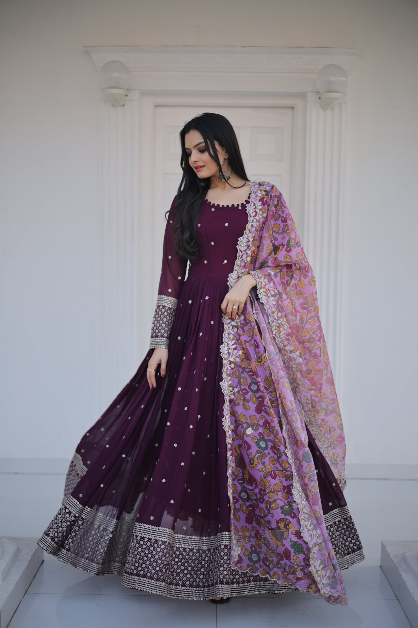 Premium Designer Gown With Heavy Dupatta