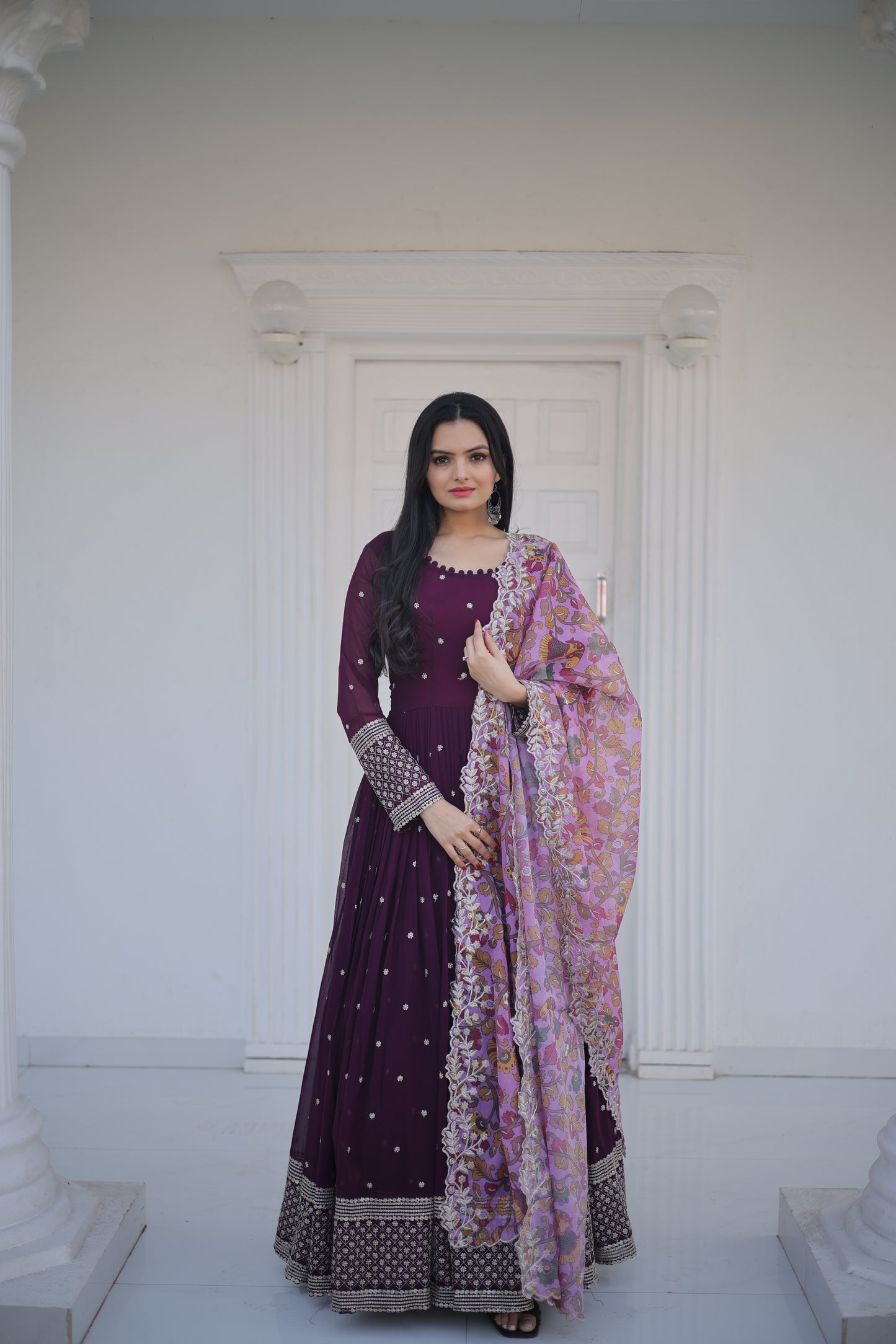 Premium Designer Gown With Heavy Dupatta