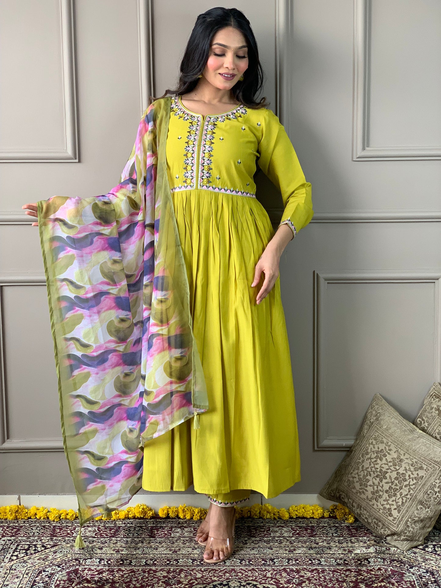 Yellow Kurta Suit Sets