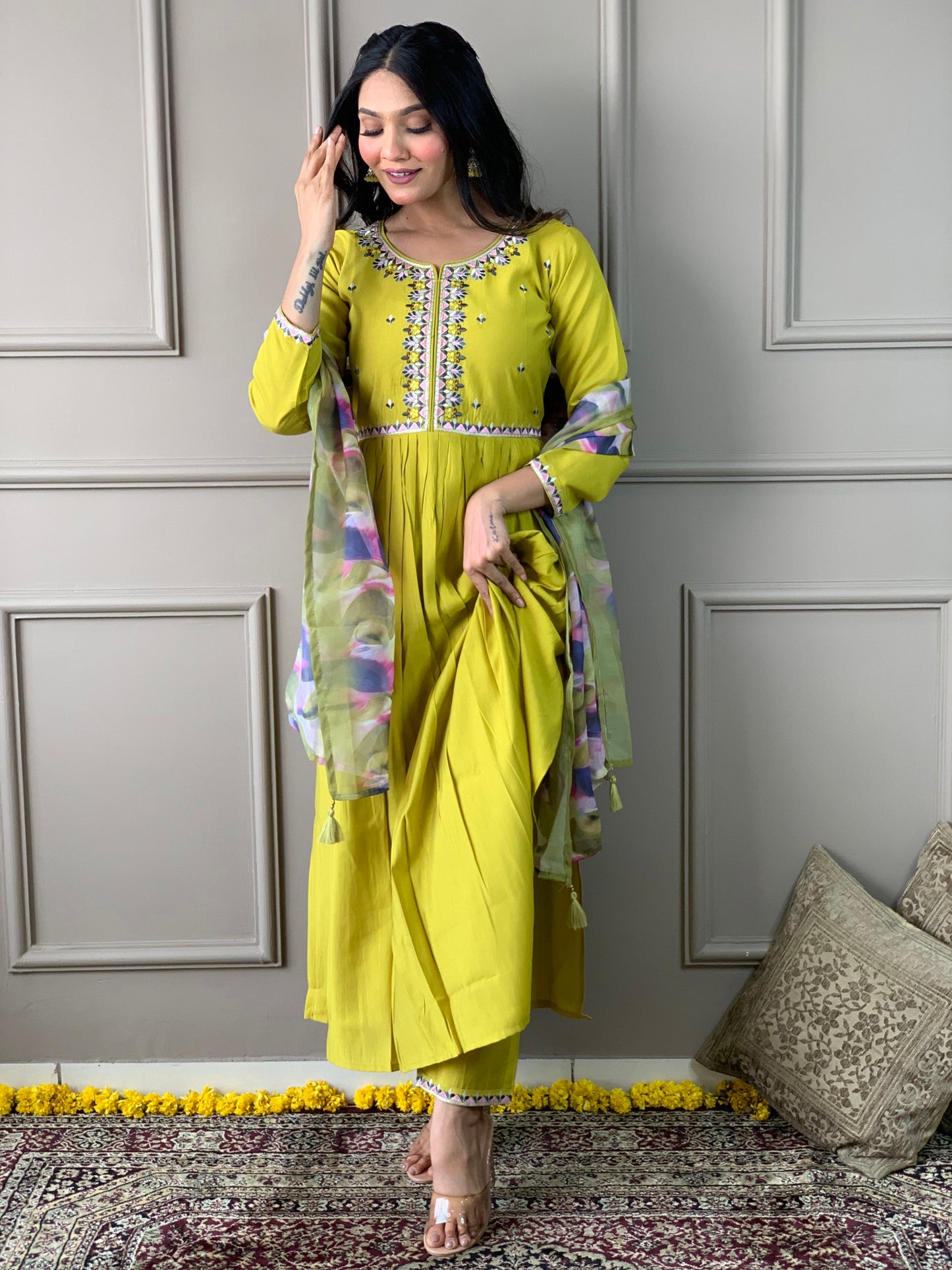 Yellow Kurta Suit Sets