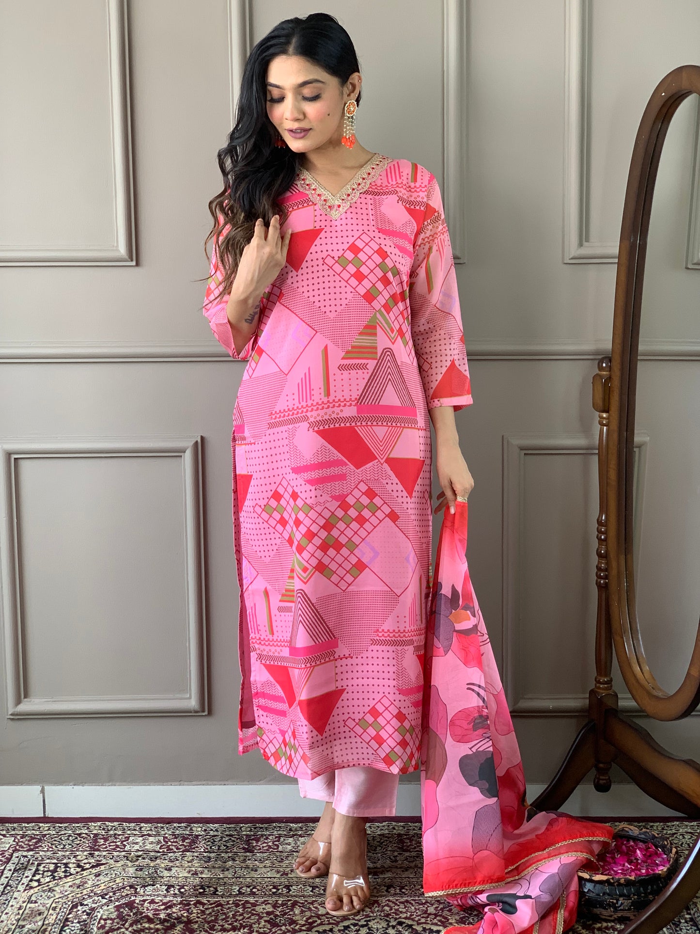 Buy  pink Kurta sets for Women