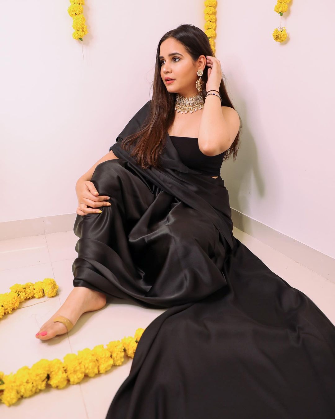 BLACK COLOR SAREE