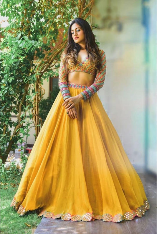 Casual Wear Semi Stitched Presenting New Designer Lehenga Choli