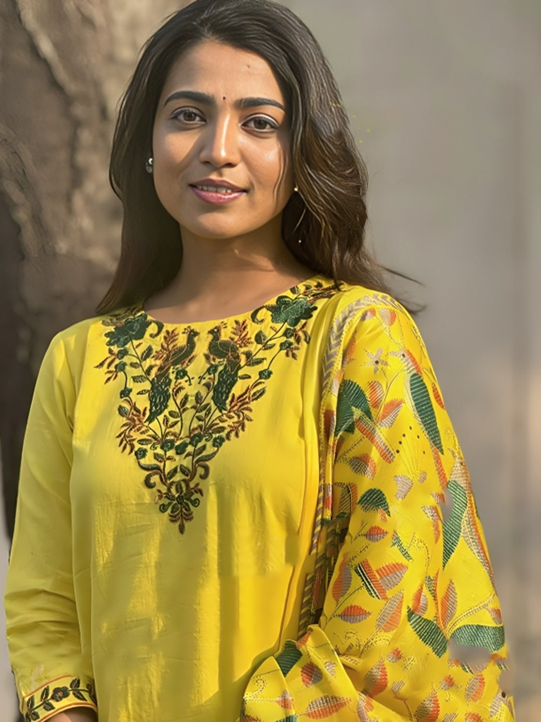 By Yellow Kurta Suit For Women