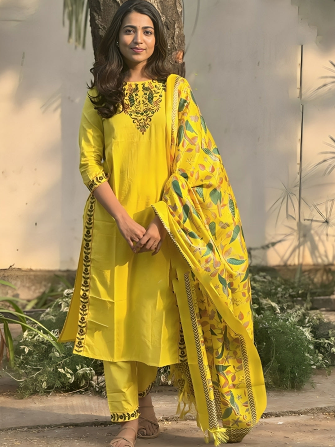 By Yellow Kurta Suit For Women