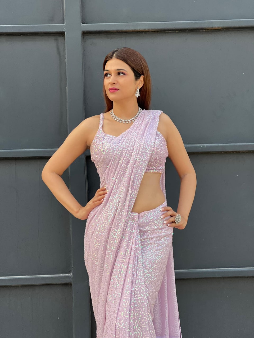 PINK COLOR SAREE