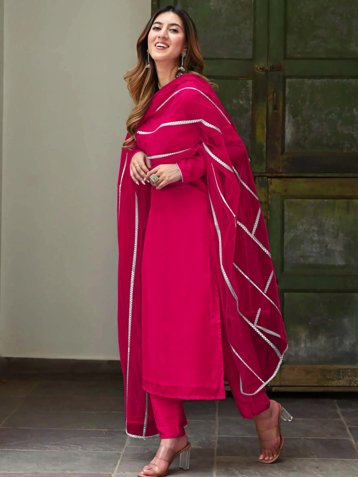 Beautiful  Georgette Kurta Set For Festive Wear