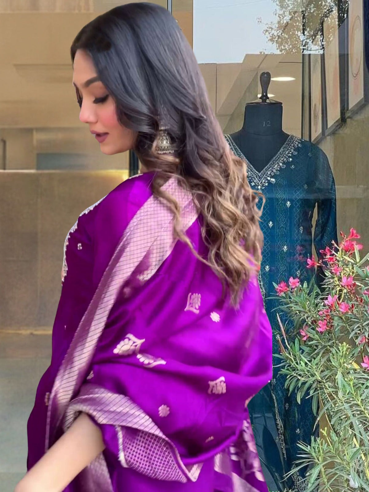 PURPLE KURTA SET