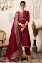 Maroon Embroidered Anarkali Salwar Suit