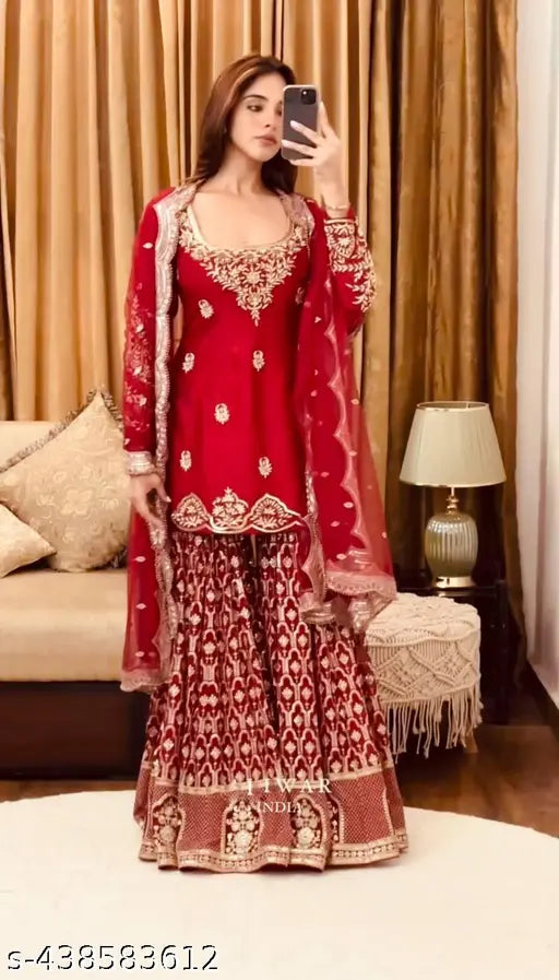 Karva Chauth Special Heavy Sharara Suit